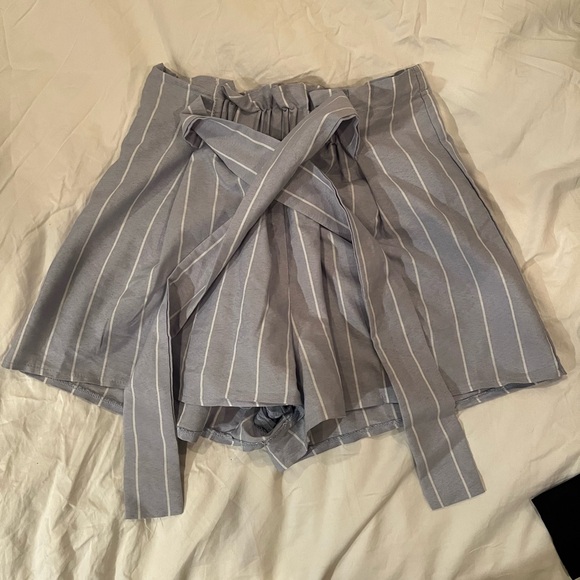 Showpo. Pants - Showpo Blue and White Striped Shorts